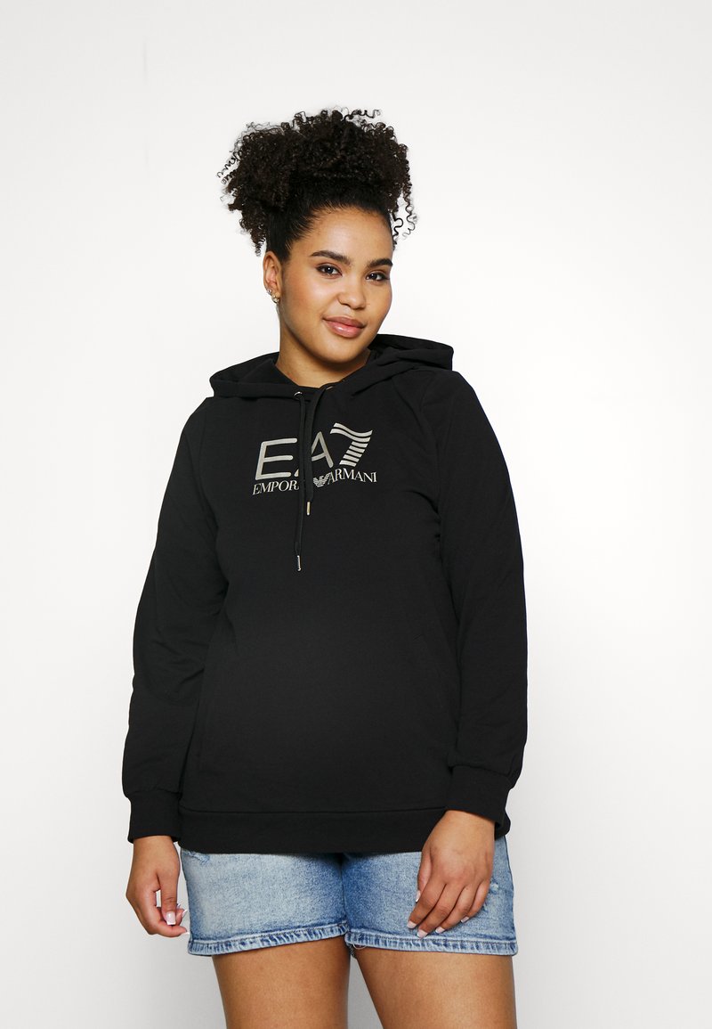 EA7 Emporio Armani Black Cotton Sweatsuit
