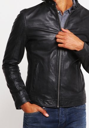 Chaqueta de cuero - black