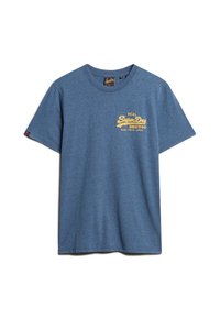 Superdry & Co CLASSIC VINTAGE LOGO GRAPHIC - Camiseta estampada - airborne navy jaspe marl