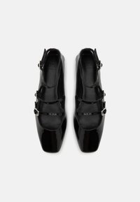 Zign Studio LEATHER - Balerini cu barete - black