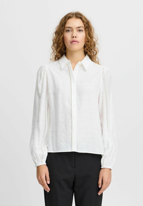 IHRHINES - Button-down blouse - cloud dancer