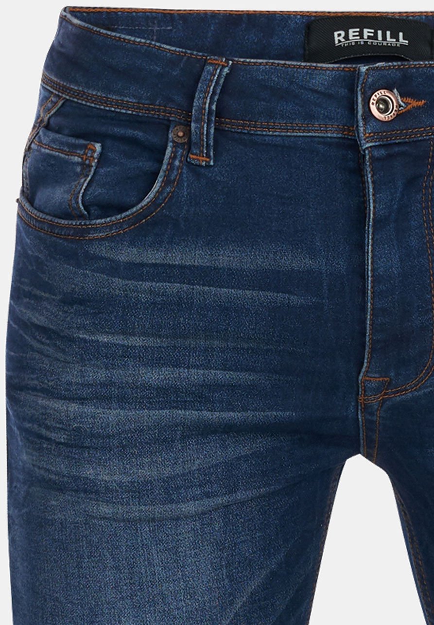 Refill by Shoeby Slim fit jeans - blue/Blauw - Zalando.nl