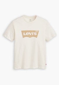 GRAPHIC CREWNECK TEE - Print T-shirt - egret