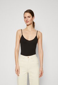 Vero Moda Tall VMMAXI MY SOFT V SINGLET 2 PACK - Topp - black