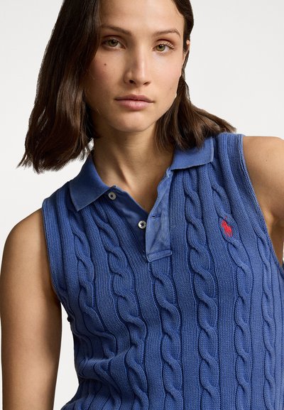 Polo Ralph Lauren COTTON SLEEVELESS POLO SHIRT - Polo - blue yacht