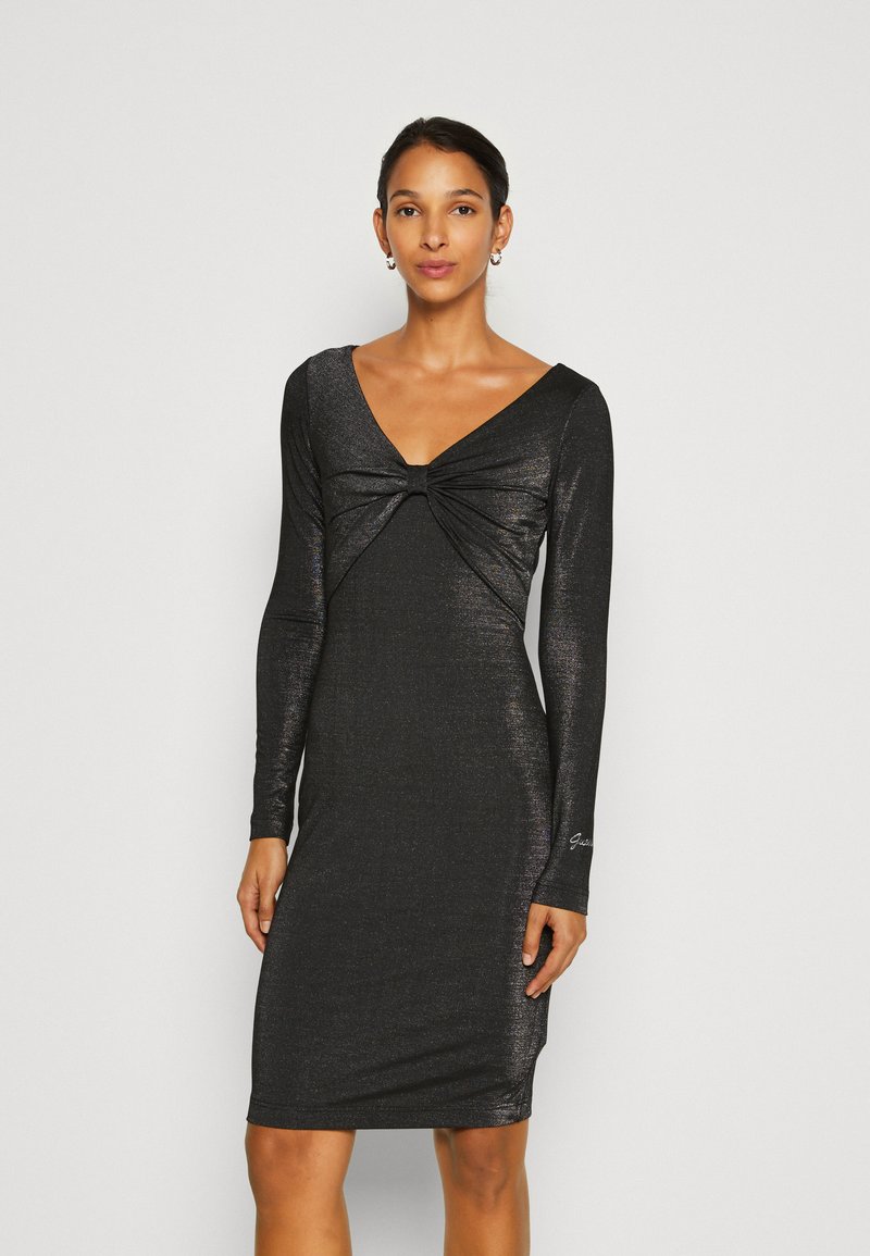 Guess KNOT CLOTILDE DRESS Cocktail dress / Party dress black foil