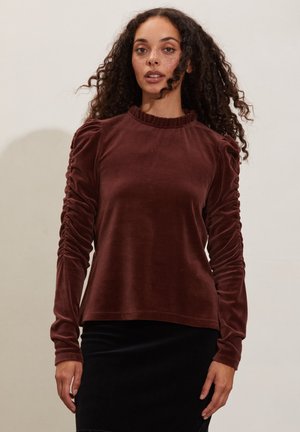MARION - Maglietta a manica lunga - truffle brown