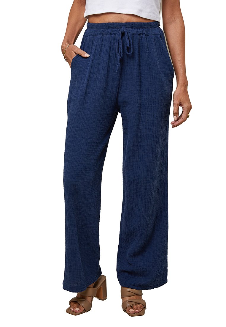 Le Monde du Lin Broek blauw