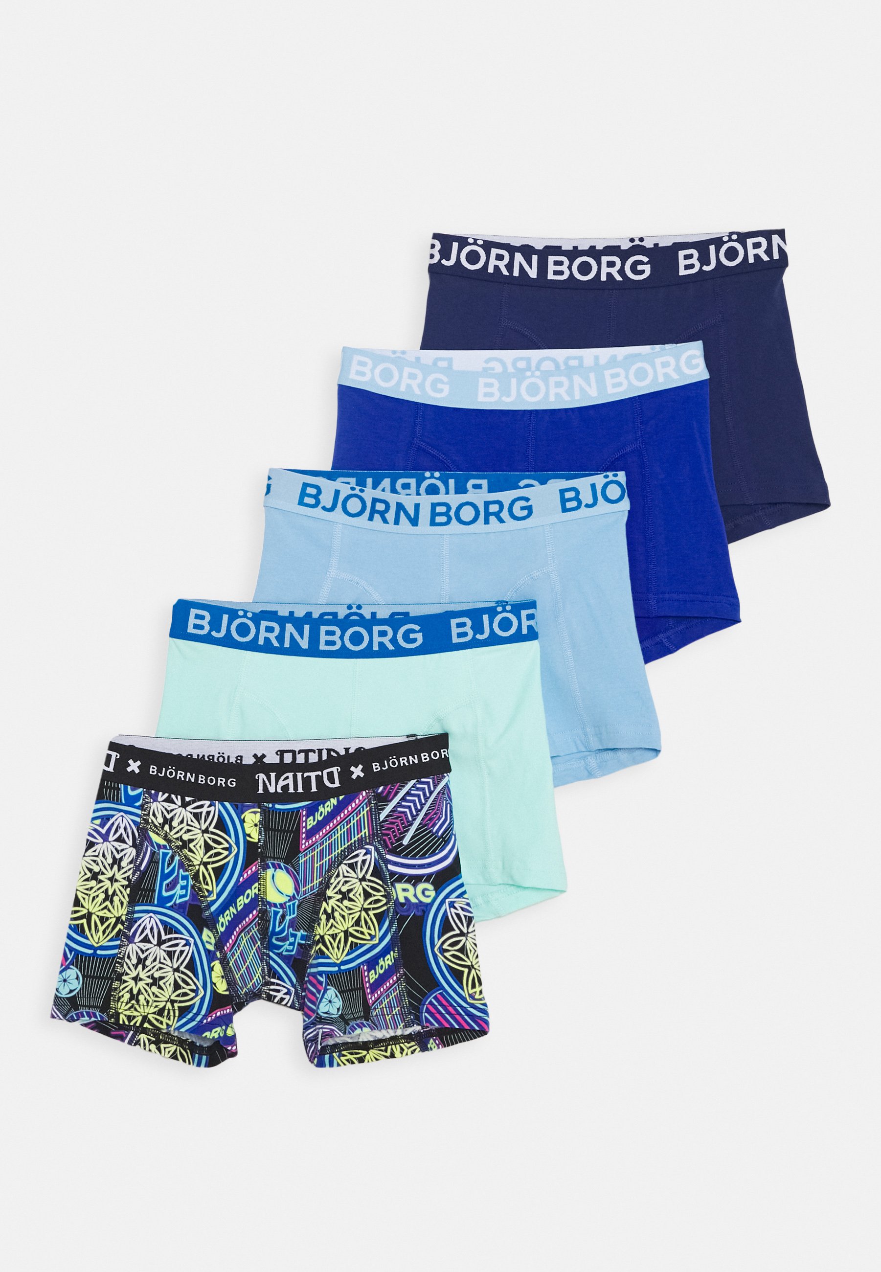Björn Borg NAITO CITY SAMMY SHORTS 5 PACK - Shorty - black beauty/bleu -  ZALANDO.FR