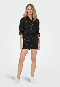 JDY EINFARBIGE - Button-down blouse - black