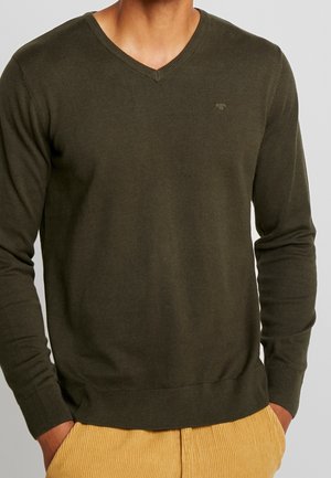 Trui - mottled olive