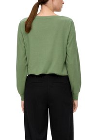 s.Oliver Langarmshirt - tannengrün