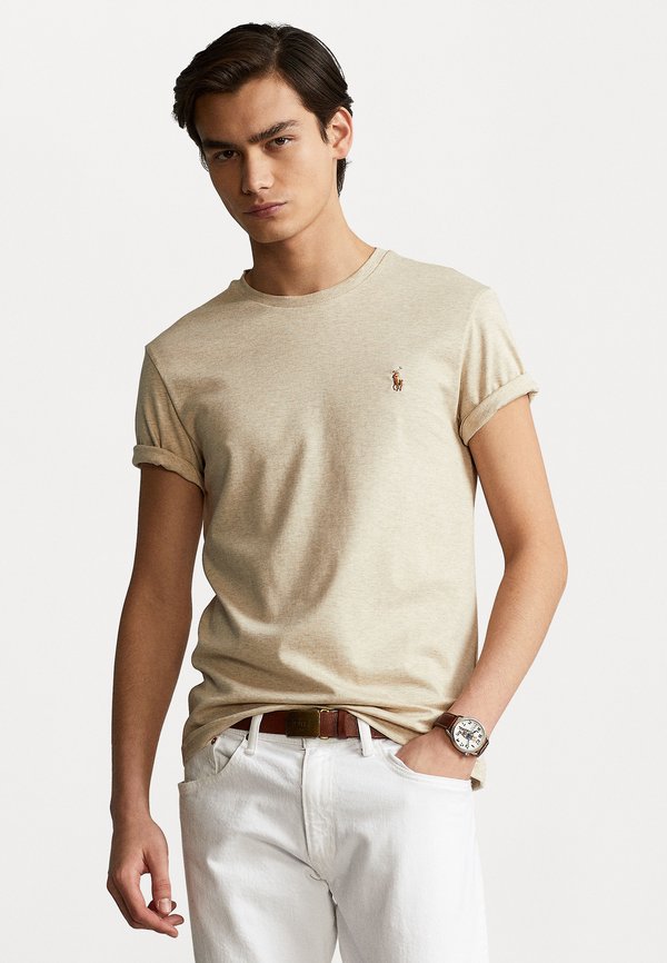 CUSTOM SLIM FIT SOFT COTTON T-SHIRT - Basic T-shirt - expedition dune