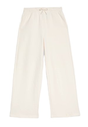 WIDE LEG JOGGER - Tracksuit bottoms - ecru
