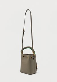 Pinko CARGO BUCKET - Mala a tiracolo - noce/antique gold-coloured