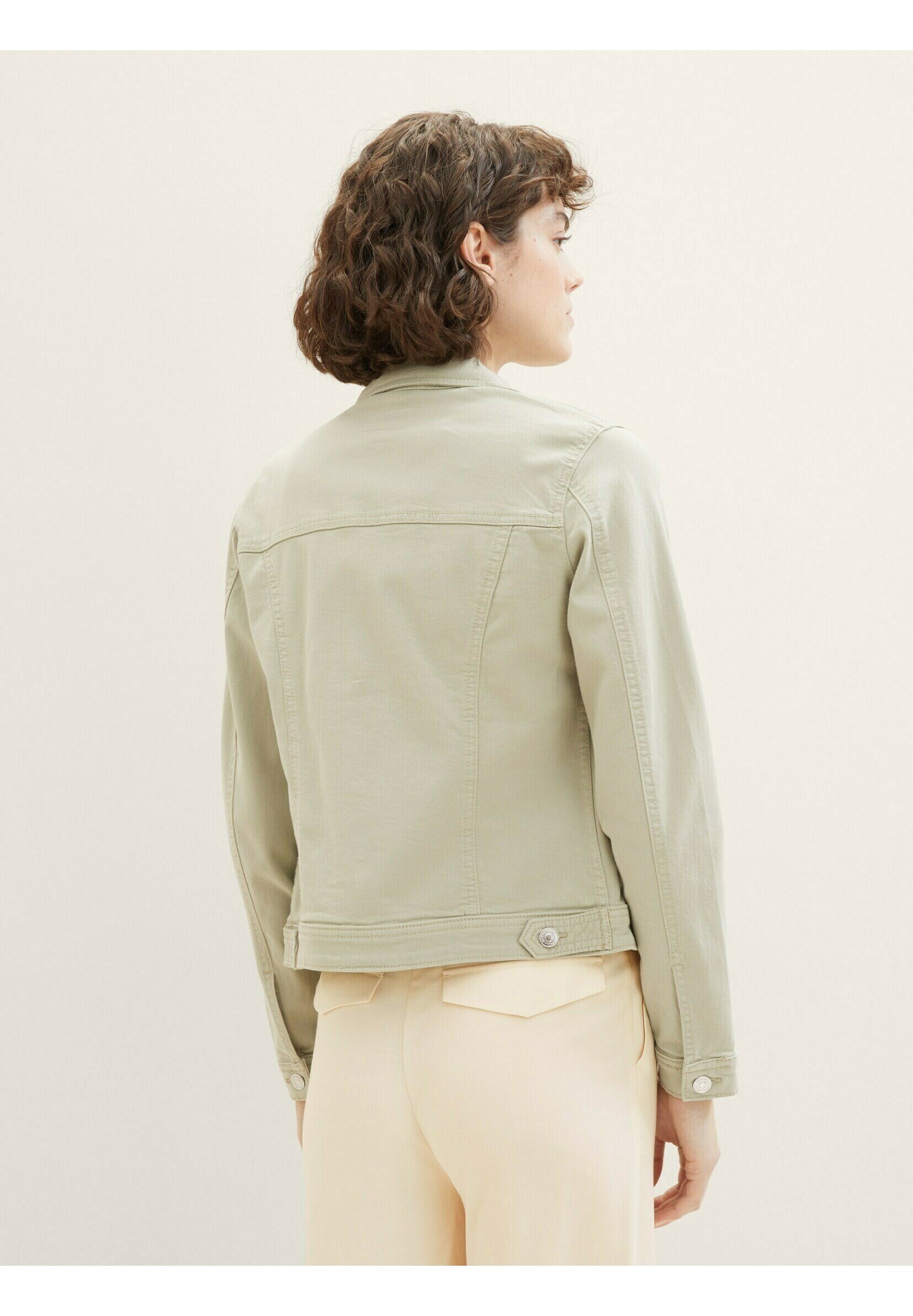 TOM TAILOR Denim jacket - desert green/light green - Zalando