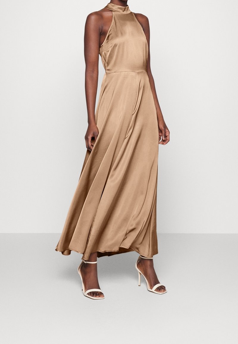 tan birthday dress Hillara Strapless Mini Dress Tan main image 1