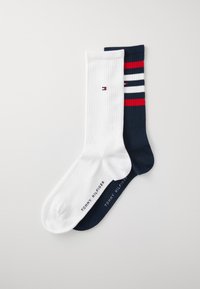 MEN SPORT SOCK STRIPE 2 PACK - Zeķes - navy