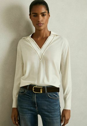 REGULAR FIT - NINA COLLARED CRICKET - Pikeepaita - ivory