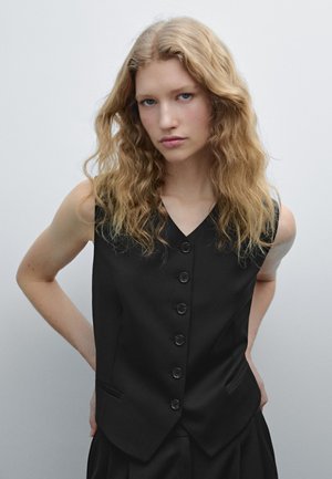 Massimo Dutti Waistcoat - black