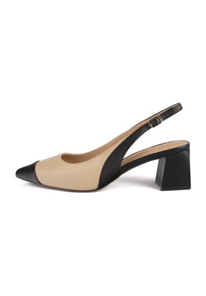 L37 Escarpins - black beige