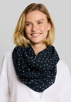 TOM TAILOR, TOM TAILOR ACCESSOIRE LOOP-SCHAL MIT MUSTER - Snood - navy white small dot design