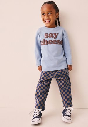 Next, REGULAR FIT - PATTERNED JOGGERS . - Pantalon classique - navy ginger