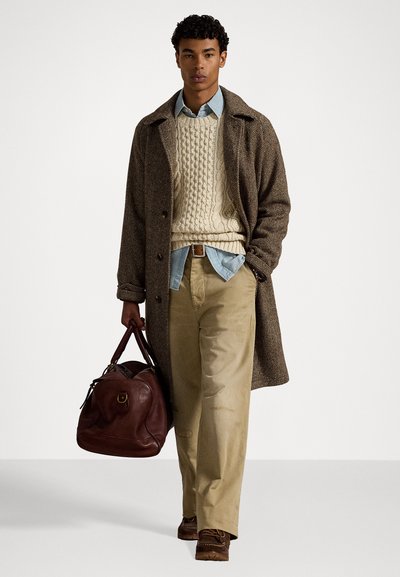 Polo Ralph Lauren THE ICONIC FISHERMAN'S JUMPER - Trui - oatmeal combo