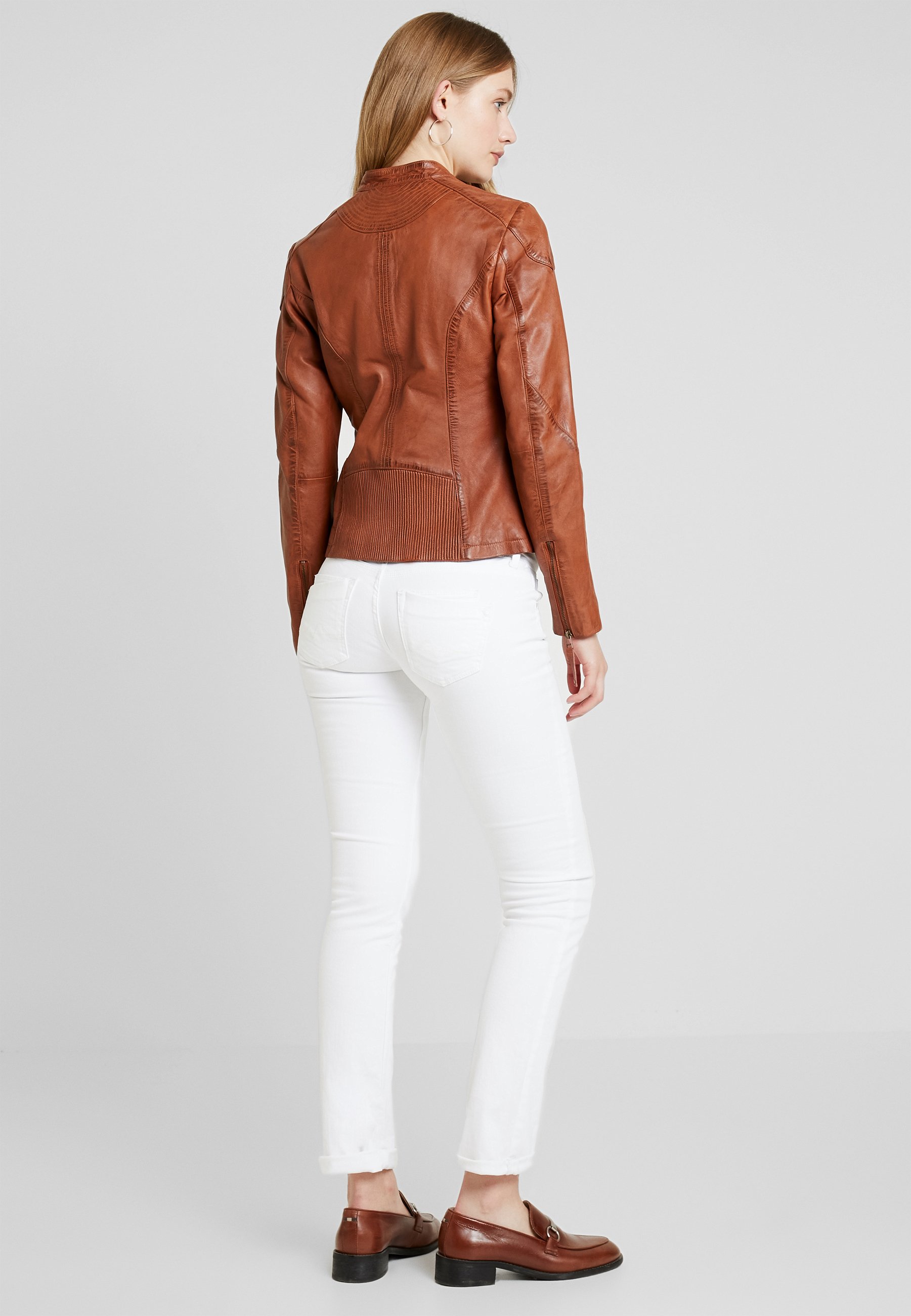 Fransa JACKET Skinnjakke ginger breadmetallic rød Fransa JACKET Skinnjakke ginger breadmetallic rød