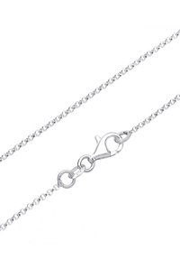 Sölvsmycke med en delikat länkdesign och en kräftklämma. Kedjan är slät med en polerad yta.
