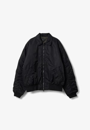 B.ANGEL, JACKET WITH ZIP AND SHIRT COLLAR - Chaqueta de entretiempo - black