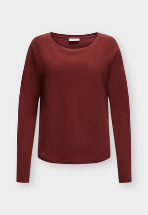 Marc O'Polo DENIM, RAGLAN SLEEVES - Striktrøje - deep burgundy