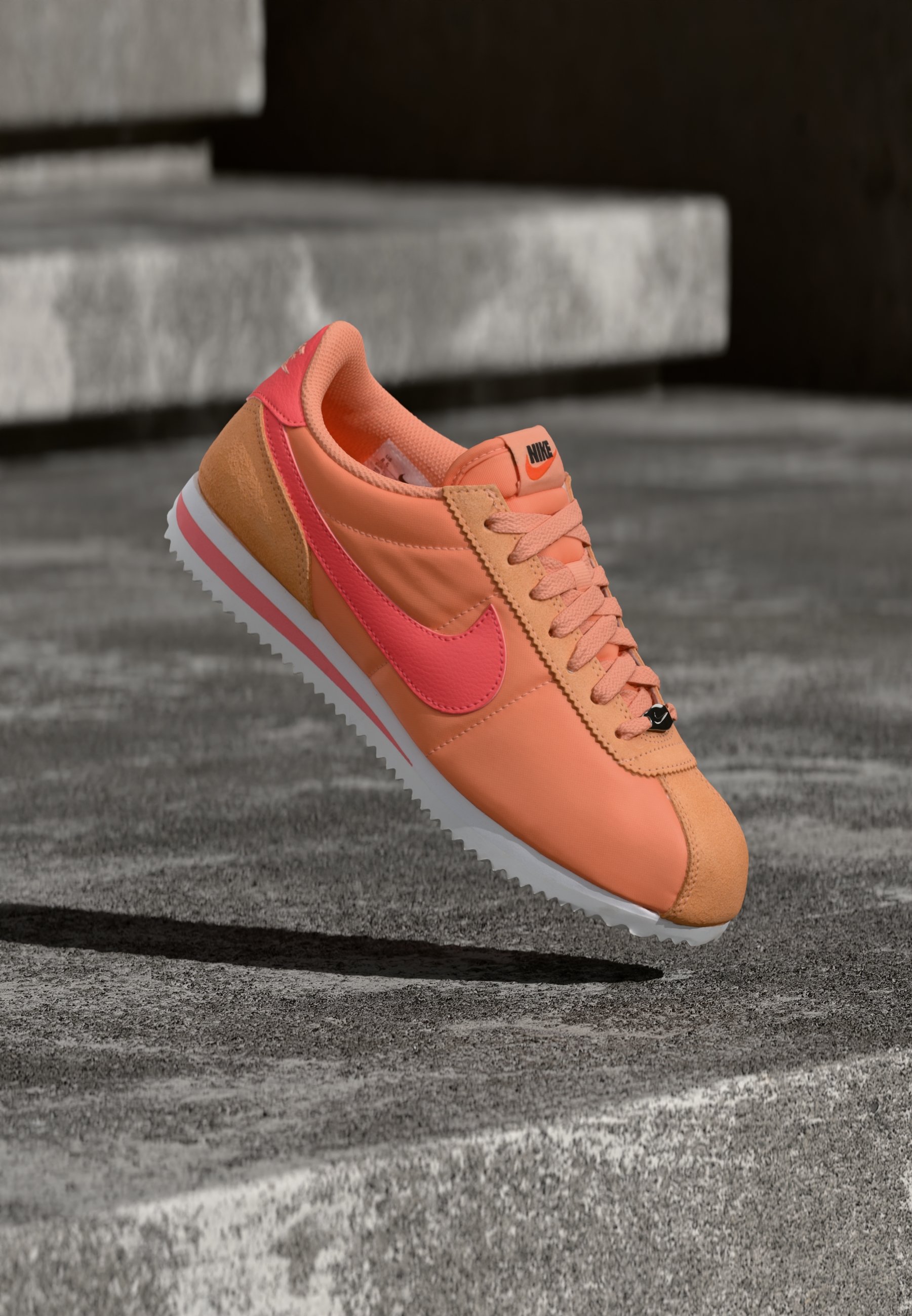 nike cortez pink and orange