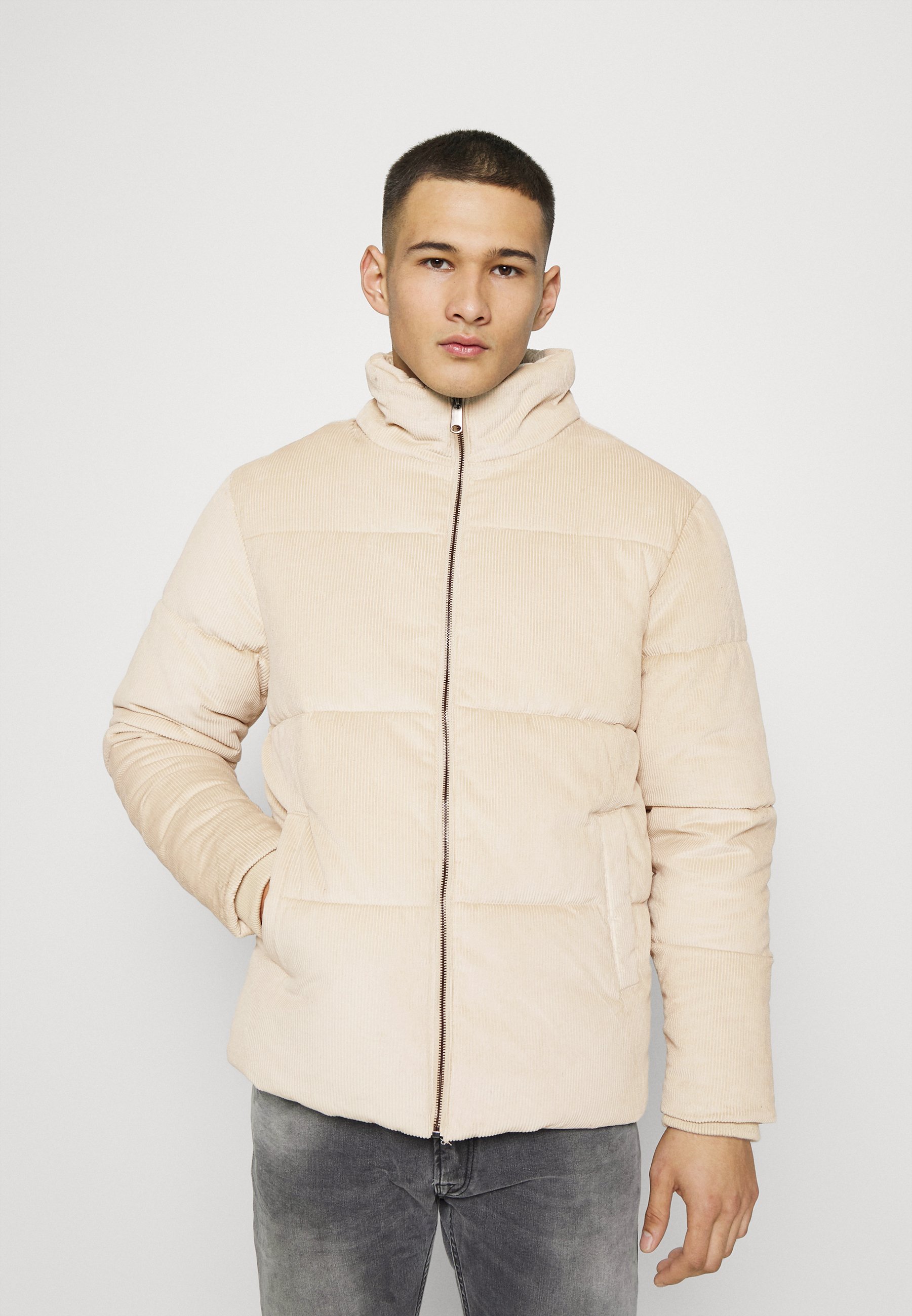 beige puffer jacket mens