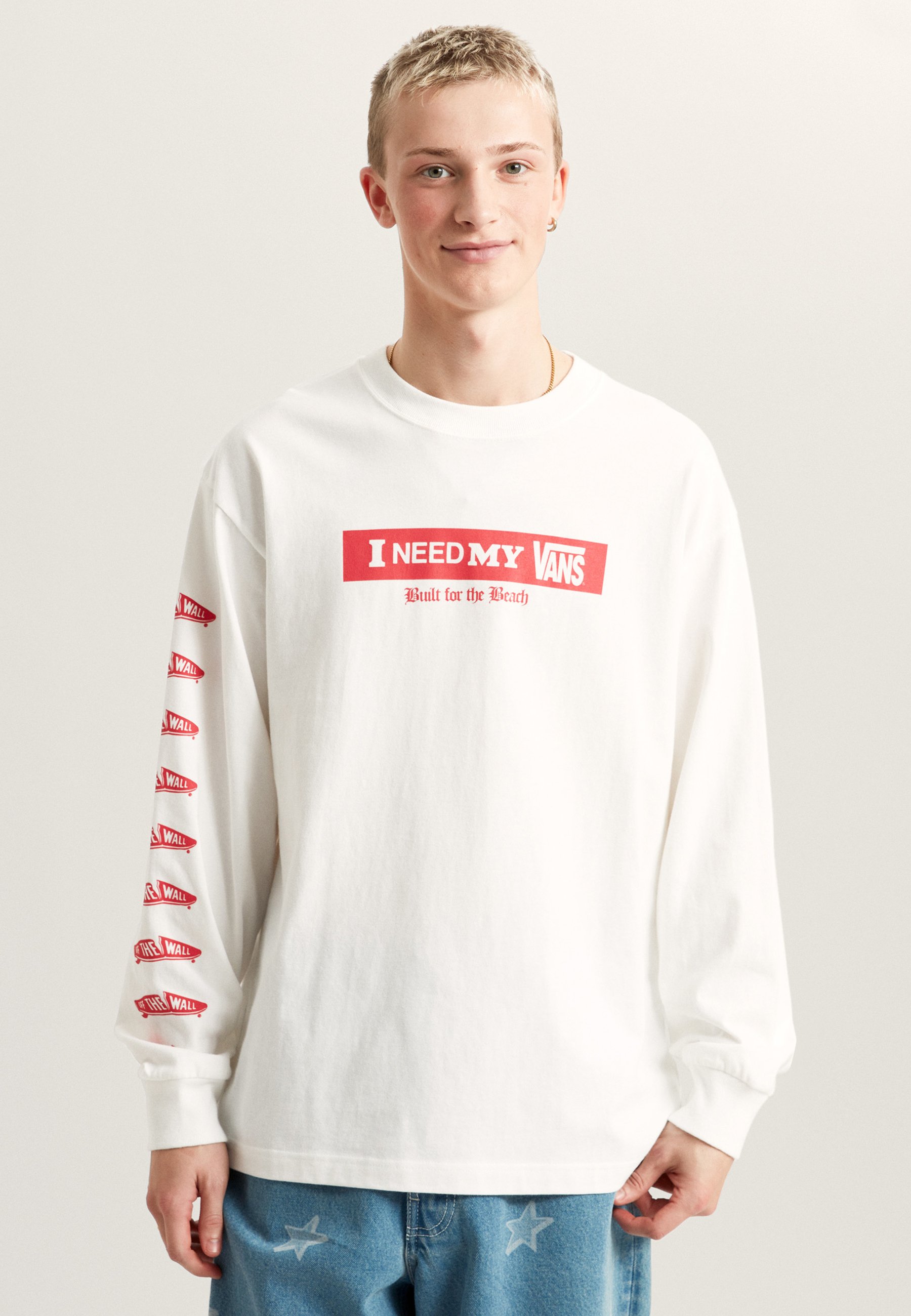 Vans I NEED MY - Long sleeved top - white - Zalando.ie