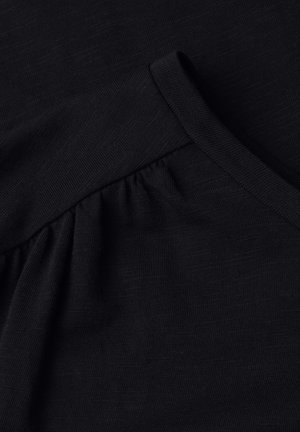 Street One, SHIRT MIT RUNDHALS UND RAFFUNG - T-shirt print - black