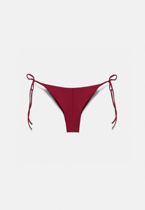 PULL&BEAR GATHERED - BIKINI BOTTOMS - Spodní díl bikin - dark red