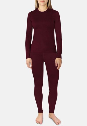 normani Outdoor Sports RWS MERINO Pullover Merino Unterhose SET - Unterhose lang - rot