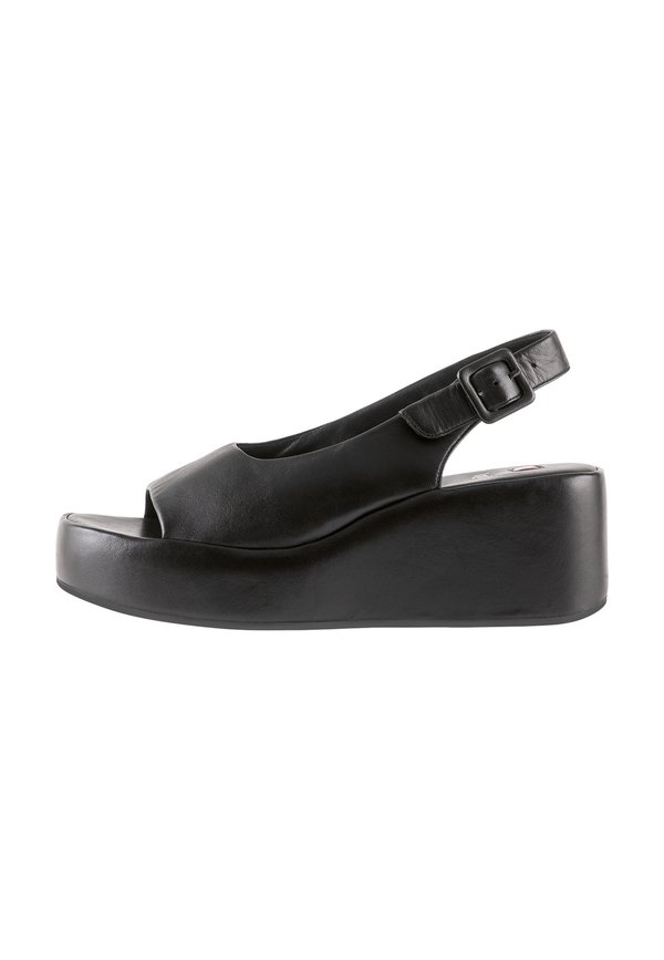LOU - Plateausandalette - schwarz