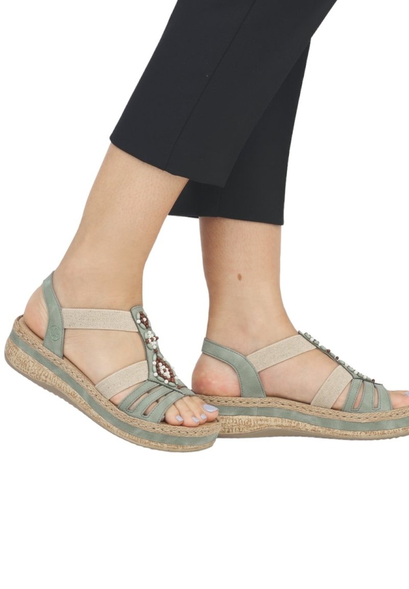 Rieker - Espadrilles - vert, Agrandir