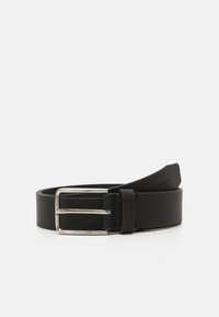 Zign - LEATHER UNISEX - Curea - black/silver Imagine miniatură 1