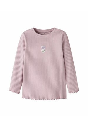 Top s dlhým rukávom - dawn pink