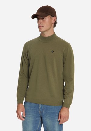 NO EXCESS, FINE KNIT TURTLENECK JUMPER - Trui - moss