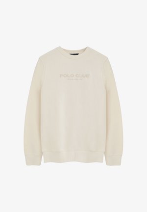 Polo Club, SWEATSHIRT MAN EST MINIMAL TITLE EMBROIDERY IO LONG SLEEVE RELAXED FIT - Sudadera - ecru