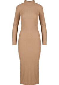 LONGLSEEVE MOCKNECK - Enostavna obleka - beigemelange