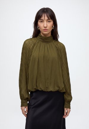 YAS, YASOLERA LS TOP S. - Блуза - dark olive