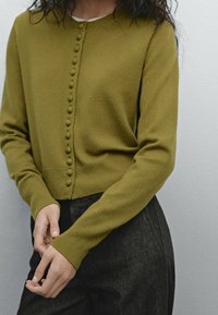 Massimo Dutti Strickjacke - olive