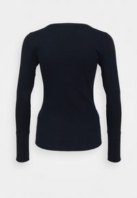 Abercrombie & Fitch LONG SLEEVE ICON HENLEY - Ilgarankovis viršutinės dalies drabužis - NAVY