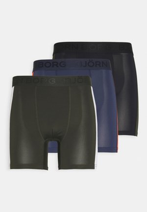 PANEL SHORTS 3 PACK - Tights - black beauty