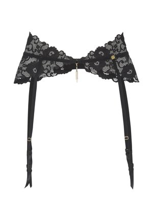 Reggicalze - schwarz karamell